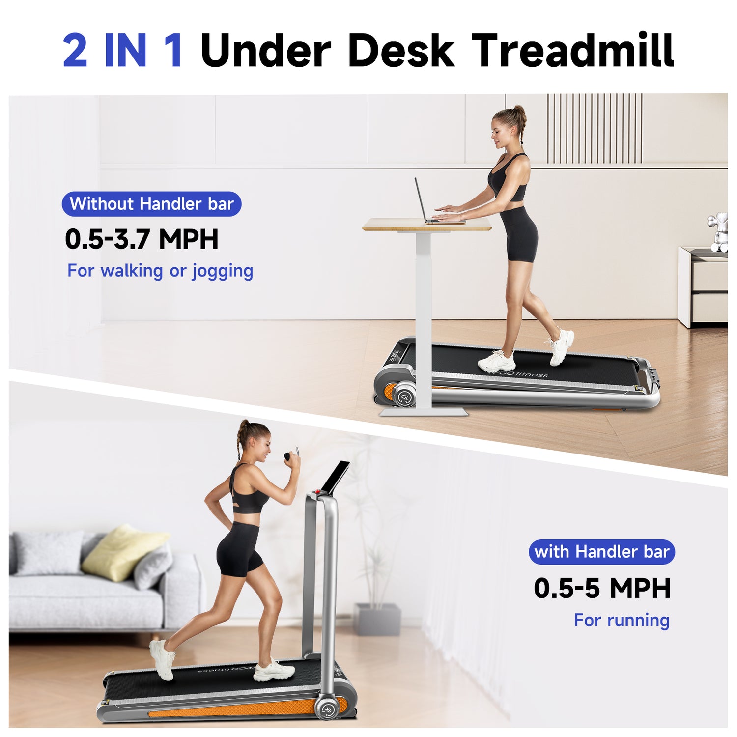 YPOO WALK Incline Foldable Treadmill