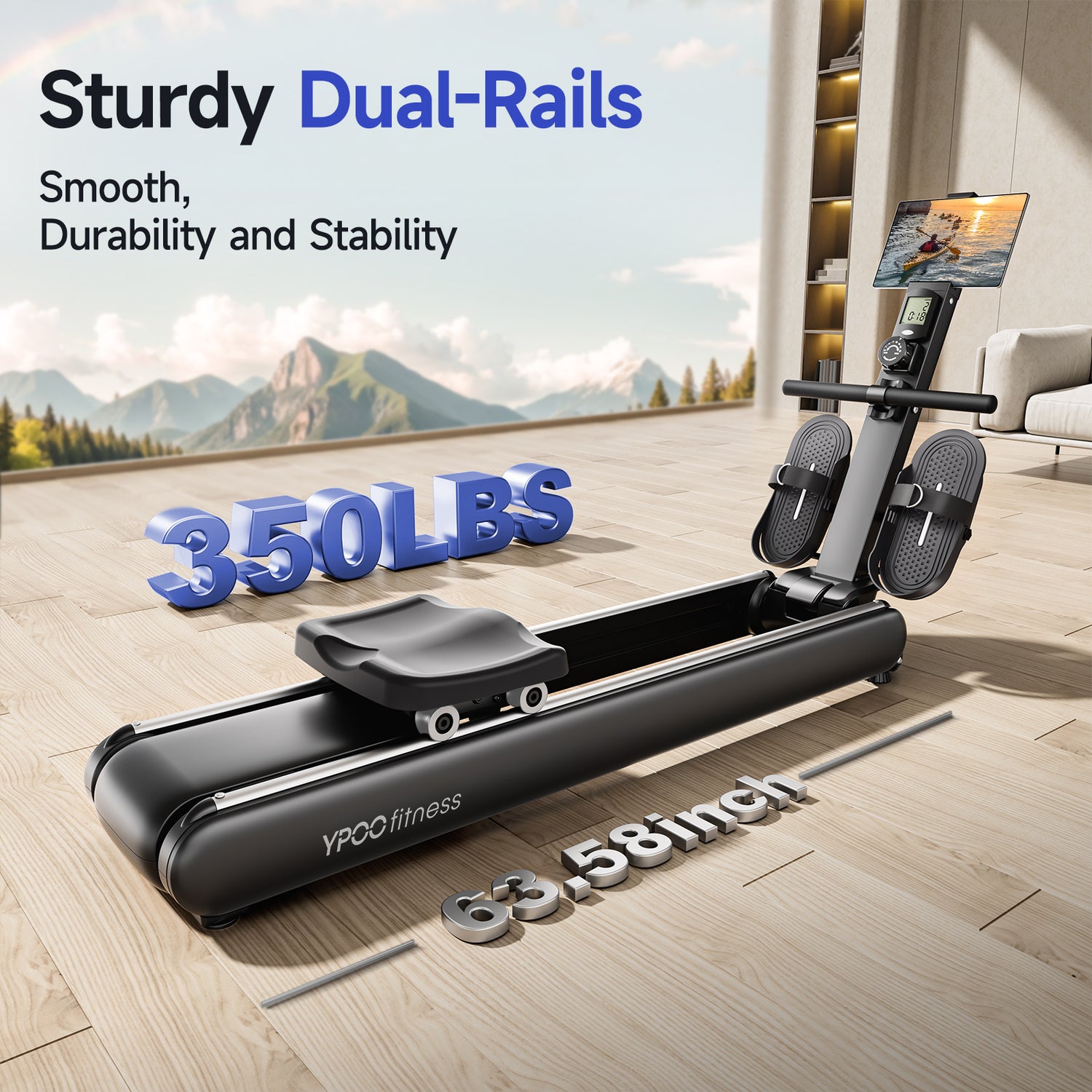 YPOO Magnetic Rowing Machines, 16 Levels Resistance