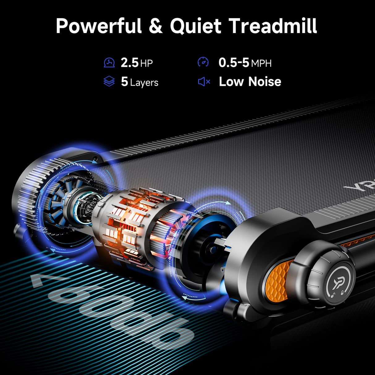 YPOO WALK Incline Foldable Treadmill