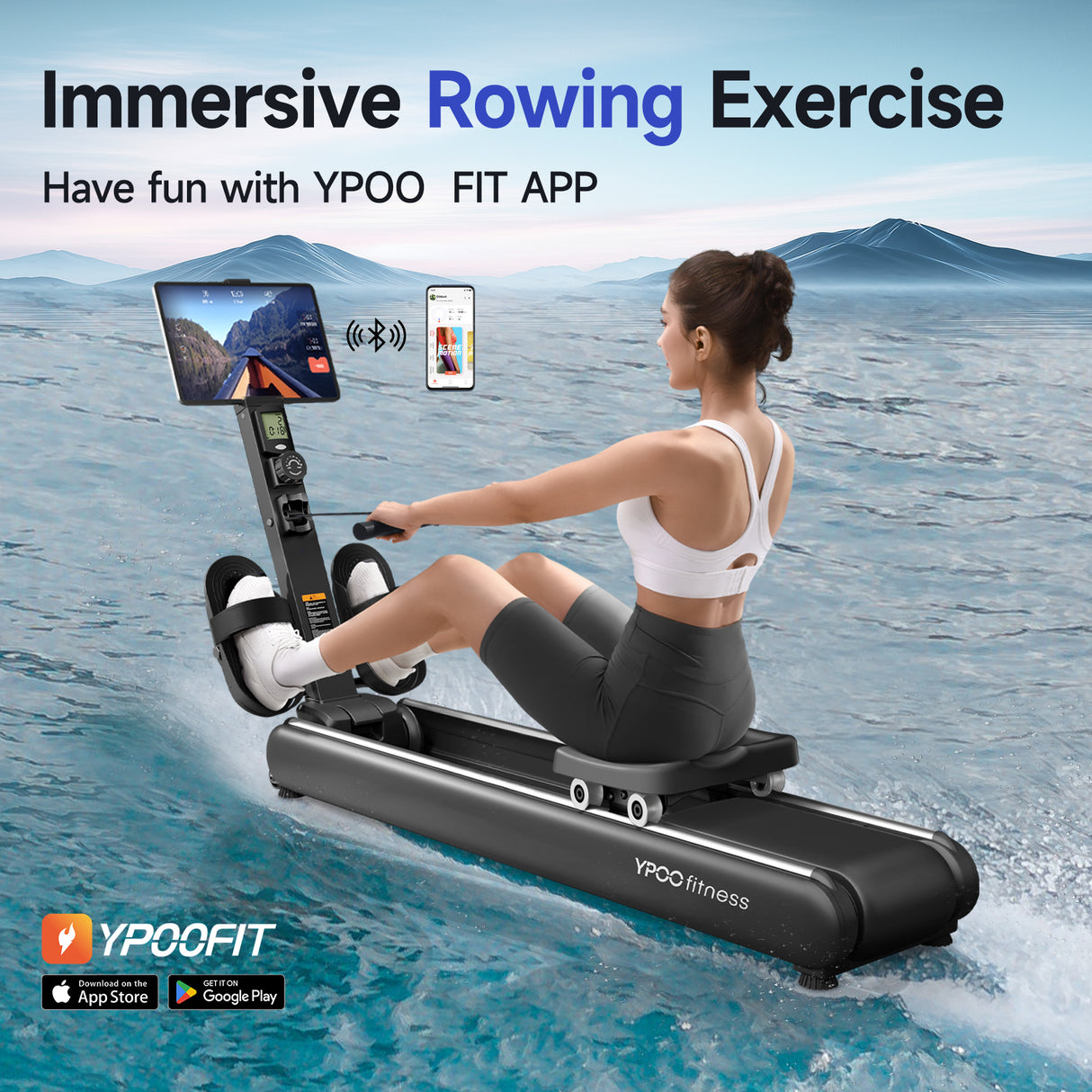 YPOO Magnetic Rowing Machines, 16 Levels Resistance