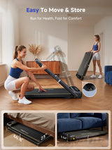 YPOO Walking Pad with Handle Bar 13% Incline 300 LBS,Under Desk Treadmill, Home & office treadmill, 13% incline with handle. Desk-friendly, APP connected, easy portable storage