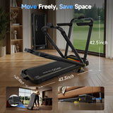 YPOO 13% Incline Walking Pad Treadmills with Handles, Under Desk Treadmills for Home Office, 6.2MPH Quiet Foldable Walking Pad with RGB Light, 300LBS Capacity